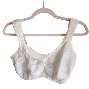 Anita Bra 34E 34DD Ivory Care Safina Wire Free Mastectomy Pocket Bra 5349X Ivory